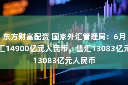东方财富配资 国家外汇管理局：6月银行结汇14900亿元人民币，售汇13083亿元人民币